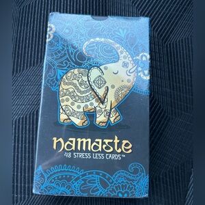 Namaste Stress Less Cards with Elephant Design